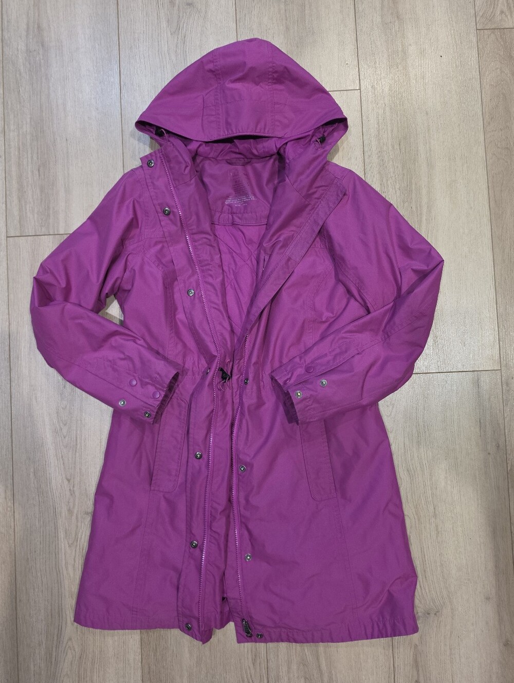 L.L.Bean PrimaLoft Insulated Hooded Long Parka Coat Pink Magenta Women’s M